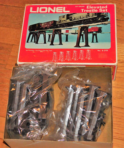 Lionel Trains 6-2111 Elevated Trestle Set 10 pieces + connectors SEALED bags C-9