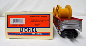 Lionel 6-26679 ATSF Santa Fe Gondola Reels Strong C-8 die cast trucks O boxd