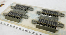 Load image into Gallery viewer, Bachmann 44513 EZ-Track 4 pcs 2.25&quot; short straight Nickel Silver gray roadbed HO
