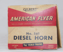 Load image into Gallery viewer, American Flyer #561 Diesel Horn Billboard Sound w/button BOXED 1950s Santa Fe C7
