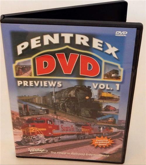 Pentrex Previews DVD Vol. 1 44 different videos featured all railroads trains