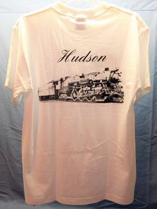 New York Central System Hudson T-Shirt Steam Engine Logo Front Train back 2sided