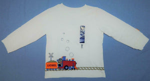 Lionel Trains White Long Sleeve T-shirt Steam Engine Infant Toddler 2Sides TBear