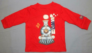Lionel Trains Red Long Sleeve T-shirt Steam Engine Infant / Toddler Choo Choo