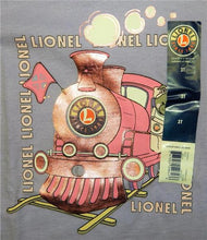 Load image into Gallery viewer, Lionel Trains Purple Toddler Long Sleeve T-shirt Steam Engine w/Teddy Bear 3T4T5
