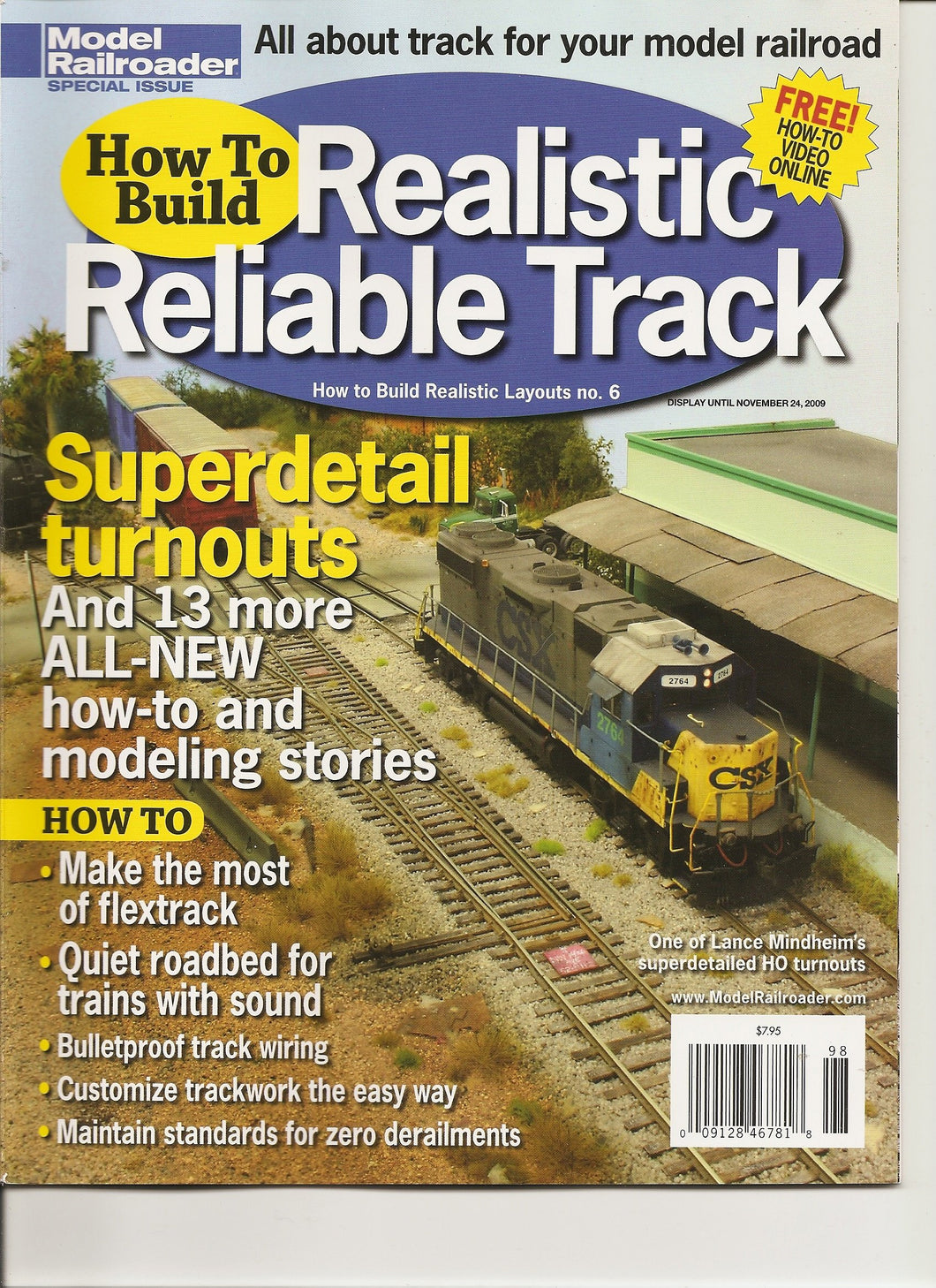 Model Railroader How to Build Realistic Reliable Track November 2009 Single Issu