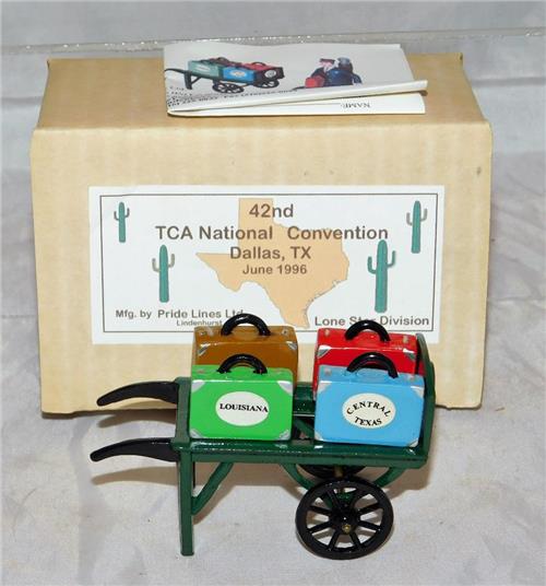 Standard Pride Lines Baggage Cart TCA 1996 DALLAS Convention TCA Banquet Prize UNOPENED in Box