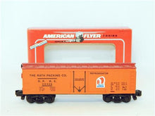 Load image into Gallery viewer, American Flyer 6-48317 Rath Packing Reefer Refrigerator Car S gauge Boxed 29426
