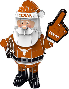 FOCO NCAA Texas Longhorns Santa 13" 3D Pop Up Puzzle Cardboard Model New in Box